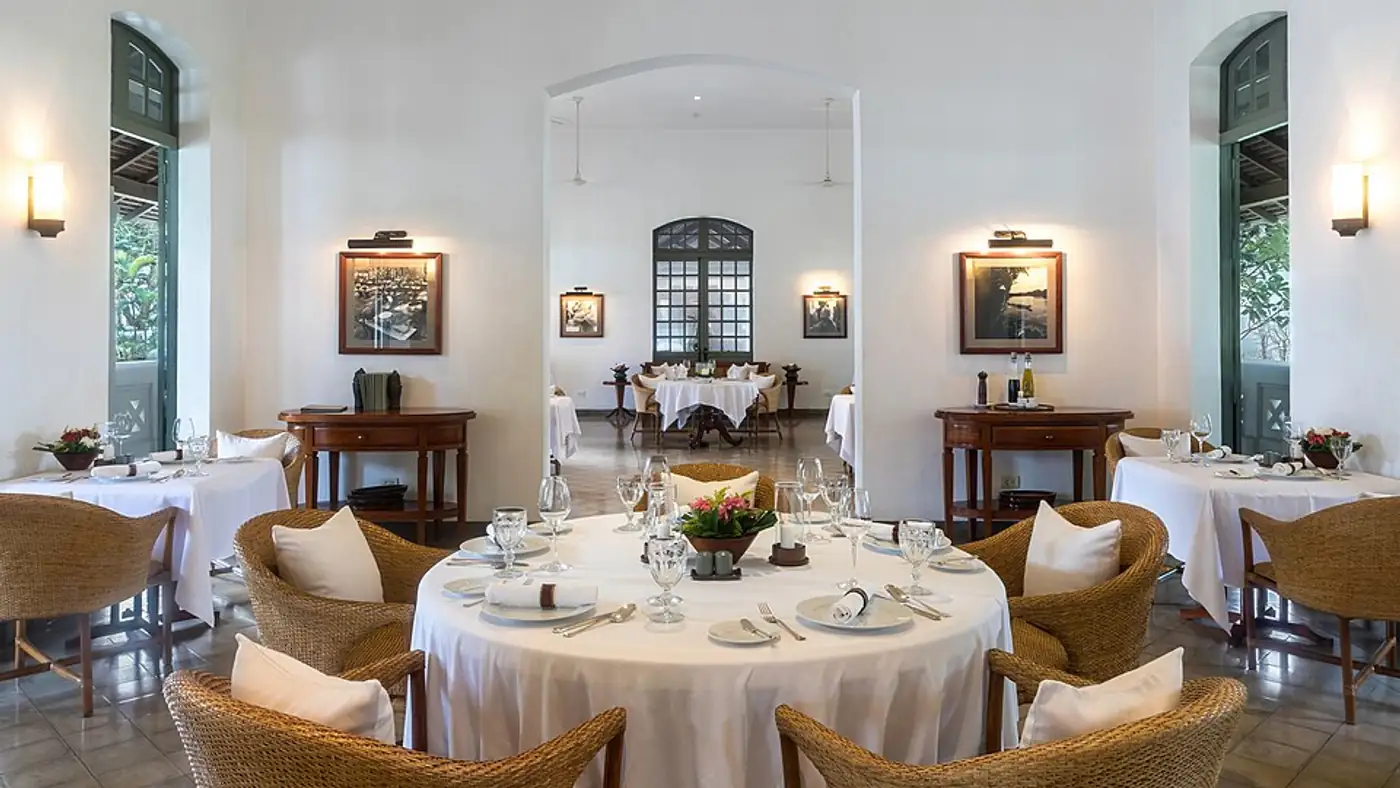 A dining room set for a fixed-price Restaurant Week dinner service