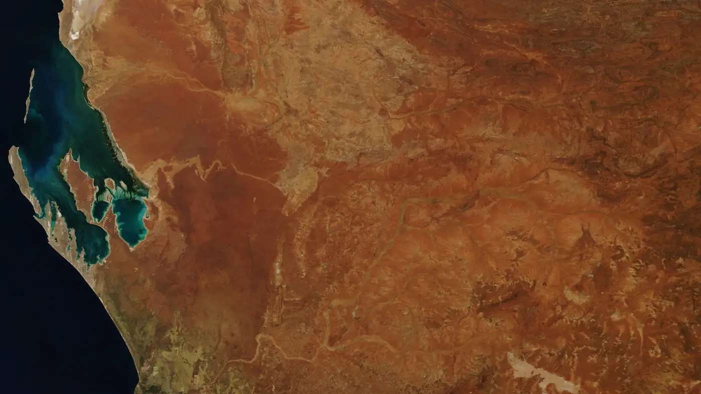 NASA satellite view of Western Australia sizzling under severe summer heat, Australia summer weather outlook 2026