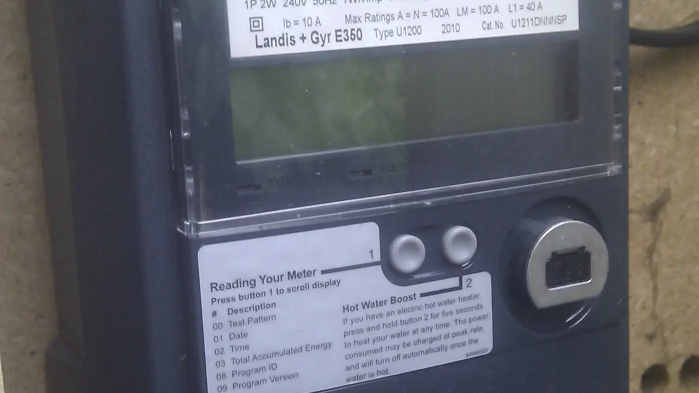 A smart electricity meter, the tariff changes this year's default market offer introduces