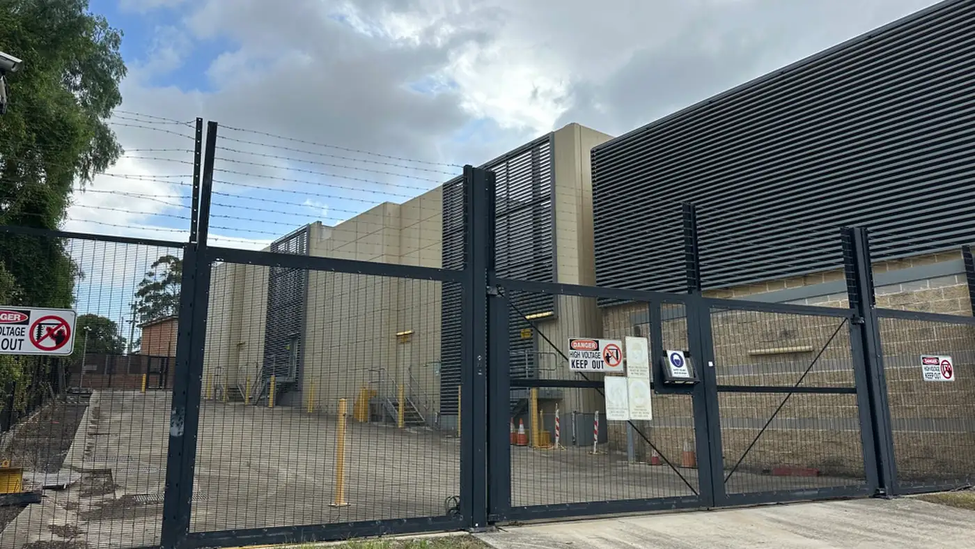 A Western Sydney transmission substation feeding the data centre pipeline south-west of Penrith